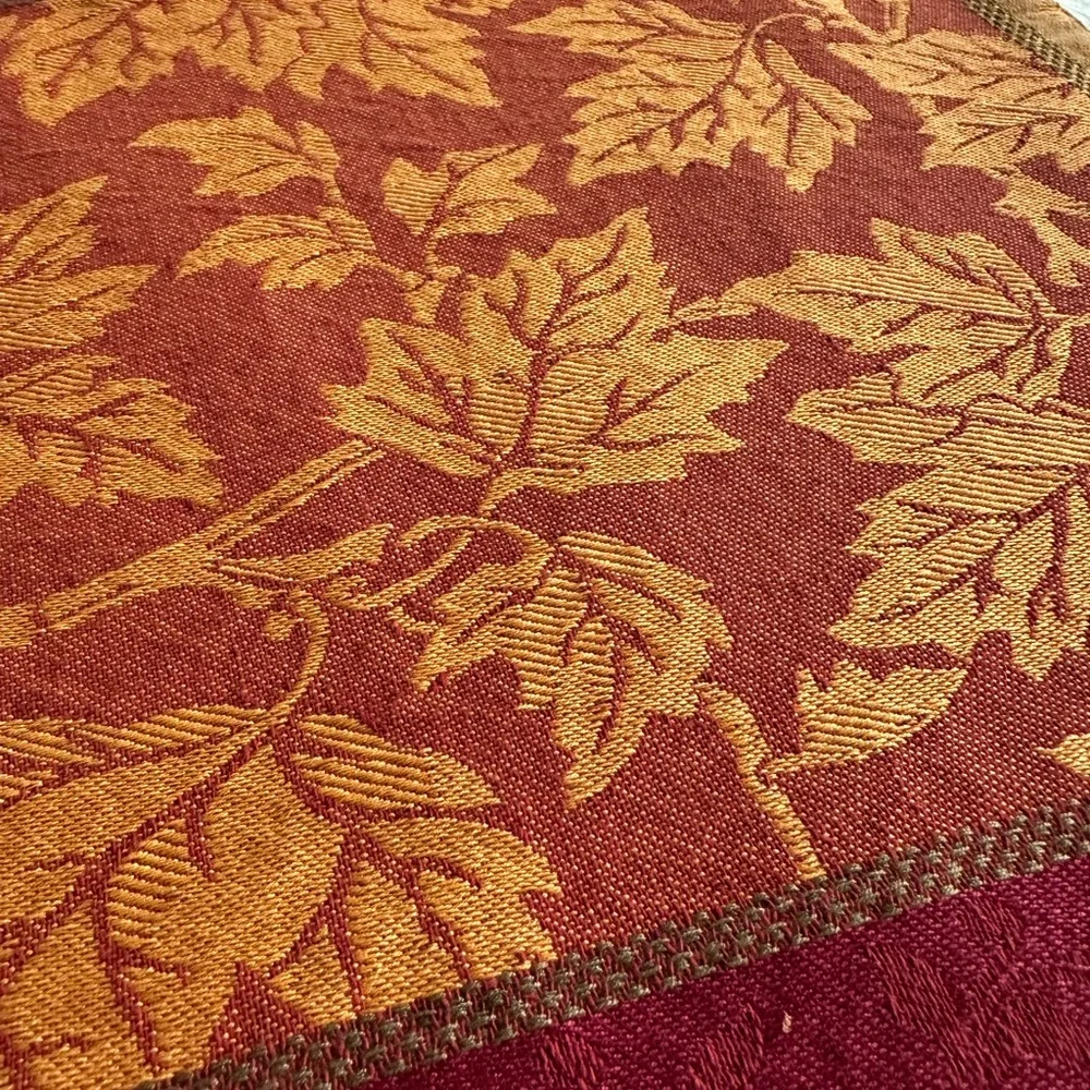 Vintage fall placemats set of two 13 x 18 inches cloth